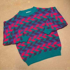 Vintage Aztec Knit Sweater